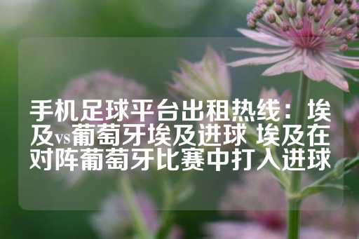 手机足球平台出租热线：埃及vs葡萄牙埃及进球 埃及在对阵葡萄牙比赛中打入进球-第1张图片-皇冠信用盘出租