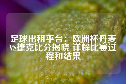 足球出租平台：欧洲杯丹麦VS捷克比分揭晓 详解比赛过程和结果-第1张图片-皇冠信用盘出租