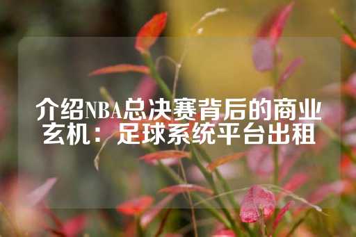 介绍NBA总决赛背后的商业玄机：足球系统平台出租-第1张图片-皇冠信用盘出租