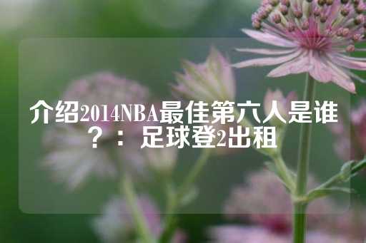 介绍2014NBA最佳第六人是谁？：足球登2出租-第1张图片-皇冠信用盘出租