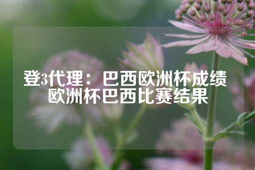 登3代理：巴西欧洲杯成绩 欧洲杯巴西比赛结果