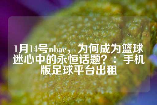 1月14号nbac，为何成为篮球迷心中的永恒话题？：手机版足球平台出租-第1张图片-皇冠信用盘出租