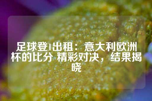 足球登1出租：意大利欧洲杯的比分 精彩对决，结果揭晓