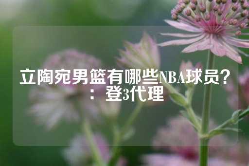 立陶宛男篮有哪些NBA球员？：登3代理-第1张图片-皇冠信用盘出租