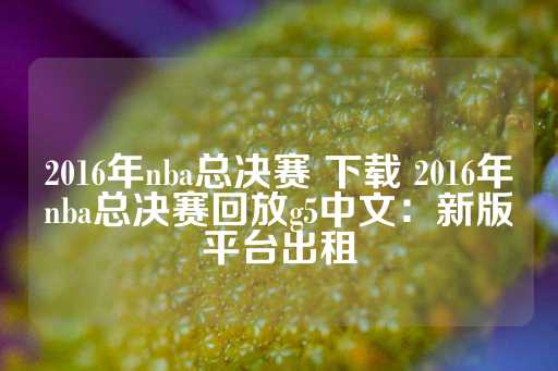 2016年nba总决赛 下载 2016年nba总决赛回放g5中文：新版平台出租-第1张图片-皇冠信用盘出租