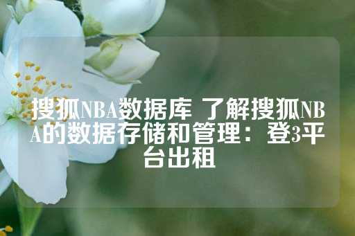 搜狐NBA数据库 了解搜狐NBA的数据存储和管理：登3平台出租