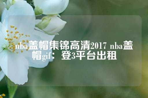 nba盖帽集锦高清2017 nba盖帽gif：登3平台出租-第1张图片-皇冠信用盘出租