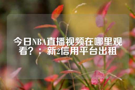 今日NBA直播视频在哪里观看？：新2信用平台出租