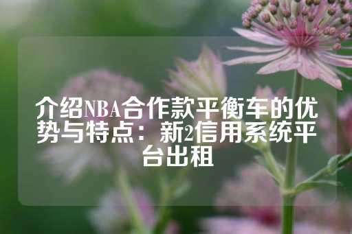 介绍NBA合作款平衡车的优势与特点：新2信用系统平台出租-第1张图片-皇冠信用盘出租