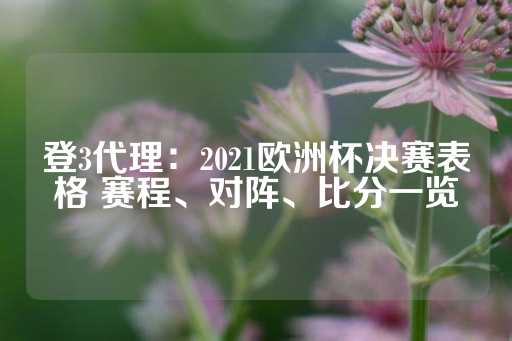 登3代理：2021欧洲杯决赛表格 赛程、对阵、比分一览