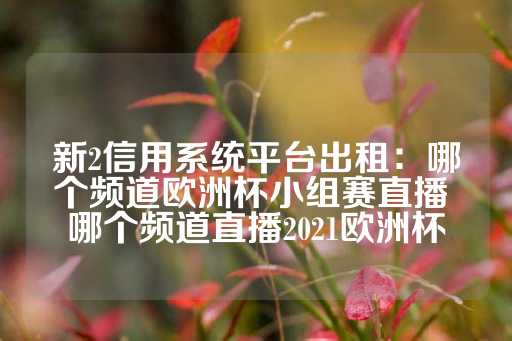 新2信用系统平台出租：哪个频道欧洲杯小组赛直播 哪个频道直播2021欧洲杯