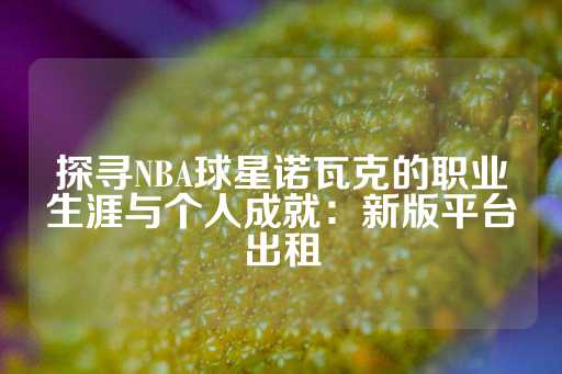 探寻NBA球星诺瓦克的职业生涯与个人成就：新版平台出租