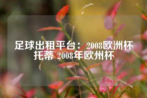 足球出租平台：2008欧洲杯托蒂 2008年欧州杯