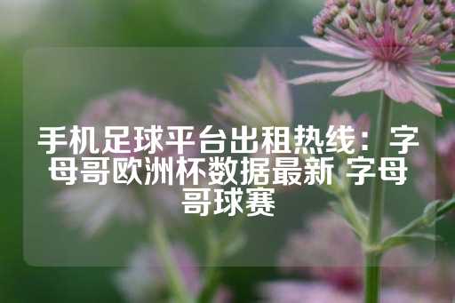 手机足球平台出租热线：字母哥欧洲杯数据最新 字母哥球赛