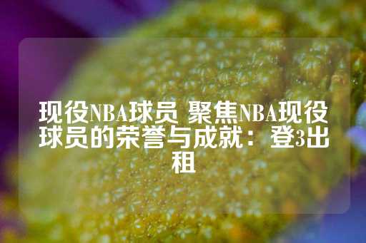 现役NBA球员 聚焦NBA现役球员的荣誉与成就：登3出租-第1张图片-皇冠信用盘出租