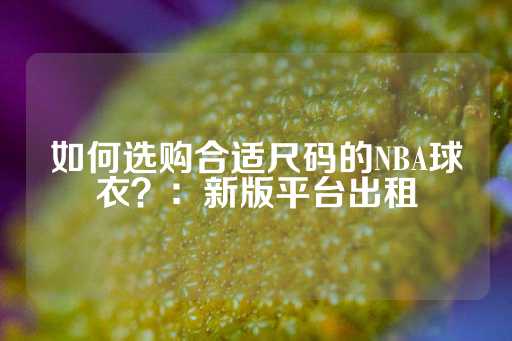 如何选购合适尺码的NBA球衣？：新版平台出租