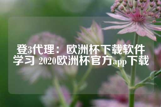 登3代理：欧洲杯下载软件学习 2020欧洲杯官方app下载