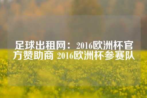 足球出租网：2016欧洲杯官方赞助商 2016欧洲杯参赛队