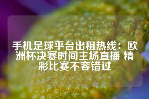 手机足球平台出租热线：欧洲杯决赛时间主场直播 精彩比赛不容错过-第1张图片-皇冠信用盘出租