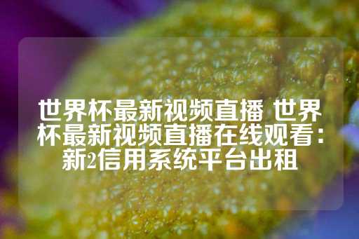 世界杯最新视频直播 世界杯最新视频直播在线观看：新2信用系统平台出租