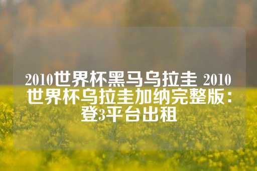 2010世界杯黑马乌拉圭 2010世界杯乌拉圭加纳完整版：登3平台出租-第1张图片-皇冠信用盘出租