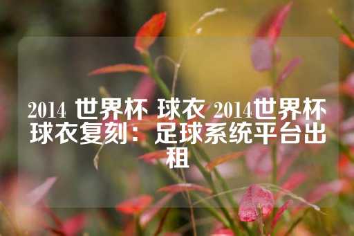 2014 世界杯 球衣 2014世界杯球衣复刻：足球系统平台出租-第1张图片-皇冠信用盘出租