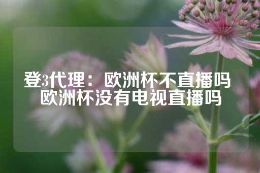 登3代理：欧洲杯不直播吗 欧洲杯没有电视直播吗-第1张图片-皇冠信用盘出租