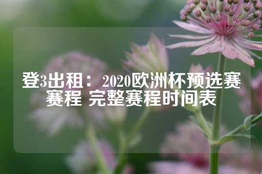 登3出租：2020欧洲杯预选赛赛程 完整赛程时间表-第1张图片-皇冠信用盘出租