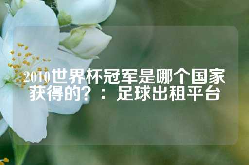 2010世界杯冠军是哪个国家获得的？：足球出租平台-第1张图片-皇冠信用盘出租