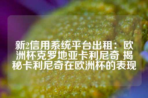 新2信用系统平台出租：欧洲杯克罗地亚卡利尼奇 揭秘卡利尼奇在欧洲杯的表现-第1张图片-皇冠信用盘出租