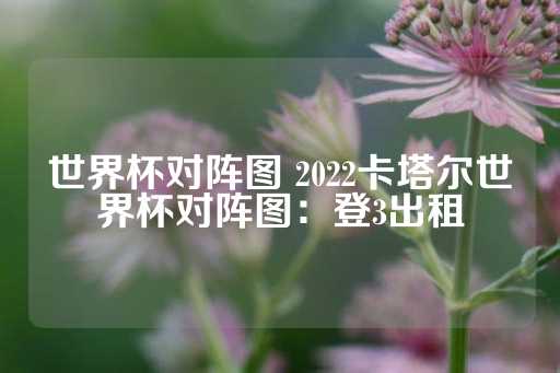 世界杯对阵图 2022卡塔尔世界杯对阵图：登3出租