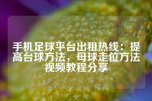 手机足球平台出租热线：提高台球方法，母球走位方法视频教程分享