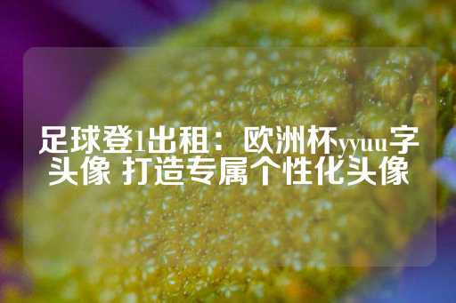 足球登1出租：欧洲杯yyuu字头像 打造专属个性化头像