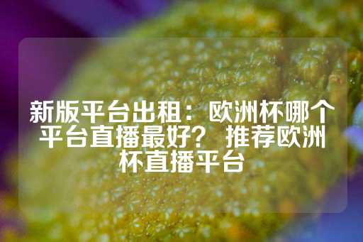 新版平台出租：欧洲杯哪个平台直播最好？ 推荐欧洲杯直播平台-第1张图片-皇冠信用盘出租