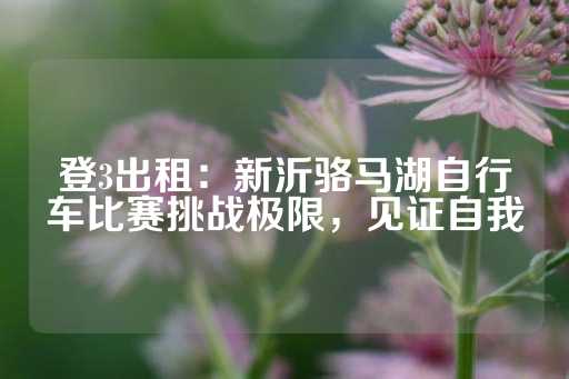 登3出租：新沂骆马湖自行车比赛挑战极限，见证自我-第1张图片-皇冠信用盘出租