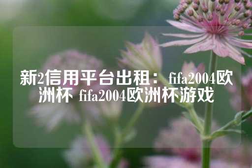 新2信用平台出租：fifa2004欧洲杯 fifa2004欧洲杯游戏