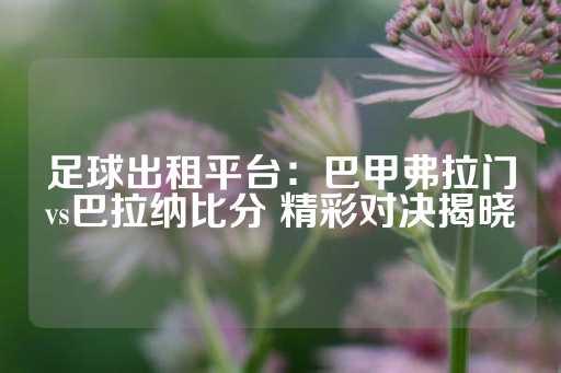 足球出租平台：巴甲弗拉门vs巴拉纳比分 精彩对决揭晓