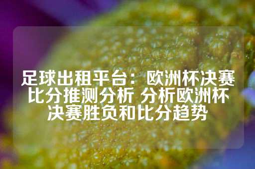 足球出租平台：欧洲杯决赛比分推测分析 分析欧洲杯决赛胜负和比分趋势