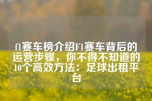 f1赛车榜介绍F1赛车背后的运营步骤，你不得不知道的10个高效方法：足球出租平台