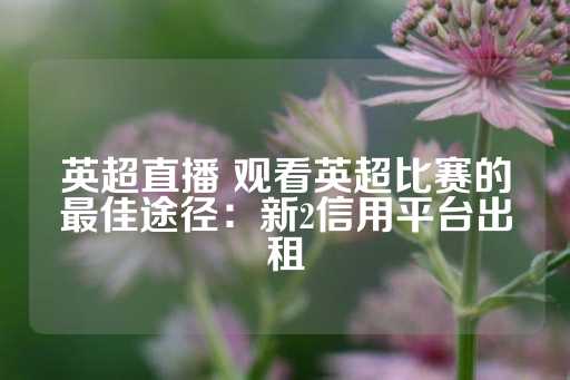 英超直播 观看英超比赛的最佳途径：新2信用平台出租