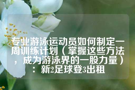 专业游泳运动员如何制定一周训练计划（掌握这些方法，成为游泳界的一股力量）：新2足球登3出租-第1张图片-皇冠信用盘出租