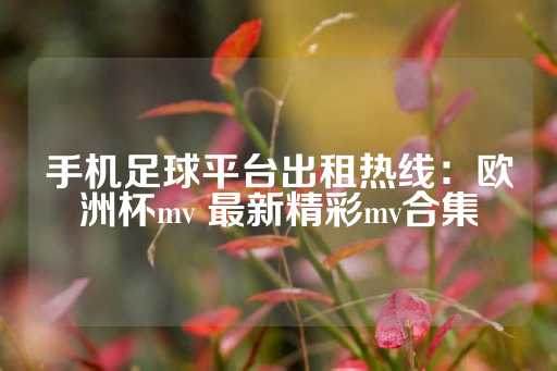 手机足球平台出租热线：欧洲杯mv 最新精彩mv合集-第1张图片-皇冠信用盘出租