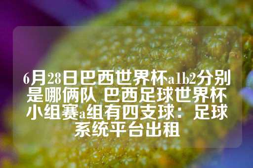 6月28日巴西世界杯a1b2分别是哪俩队 巴西足球世界杯小组赛a组有四支球：足球系统平台出租-第1张图片-皇冠信用盘出租