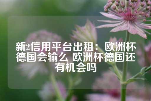 新2信用平台出租：欧洲杯德国会输么 欧洲杯德国还有机会吗-第1张图片-皇冠信用盘出租