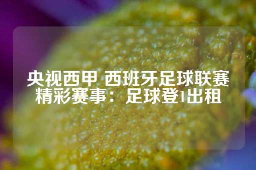 央视西甲 西班牙足球联赛精彩赛事：足球登1出租-第1张图片-皇冠信用盘出租