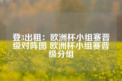 登3出租：欧洲杯小组赛晋级对阵图 欧洲杯小组赛晋级分组