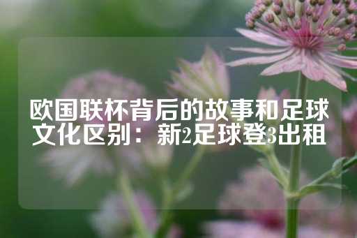 欧国联杯背后的故事和足球文化区别：新2足球登3出租