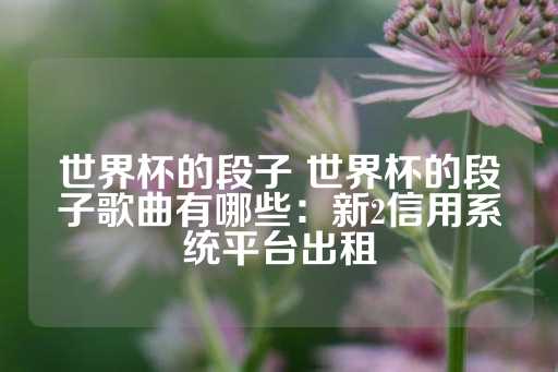 世界杯的段子 世界杯的段子歌曲有哪些：新2信用系统平台出租