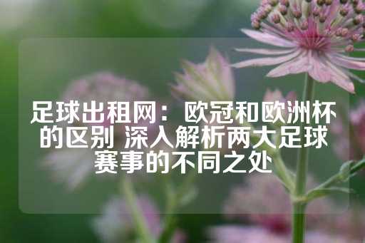 足球出租网：欧冠和欧洲杯的区别 深入解析两大足球赛事的不同之处-第1张图片-皇冠信用盘出租