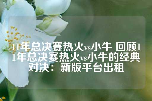 11年总决赛热火vs小牛 回顾11年总决赛热火vs小牛的经典对决：新版平台出租